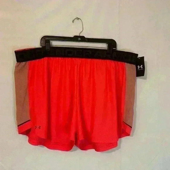 UA Under‎ Armour Women's Active Play Up Side Mesh Shorts - Stardust Pink Size 3X - Picture 2 of 7